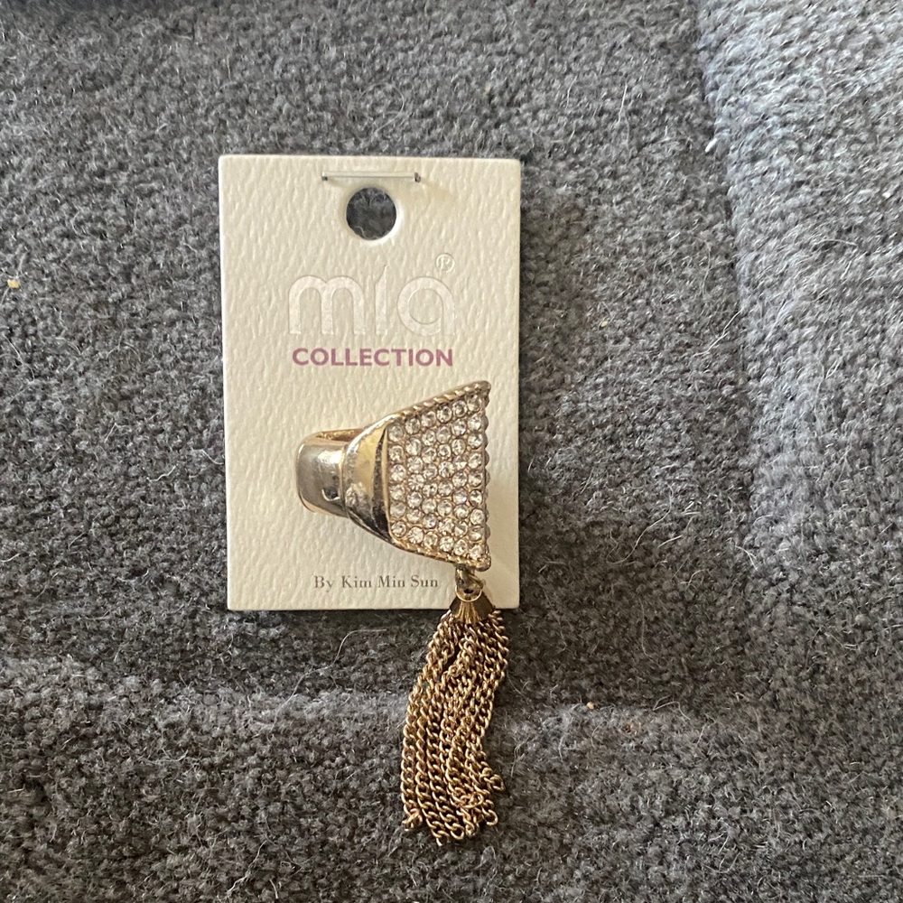 MIA COLLECTION Gold Chain Statement Ring